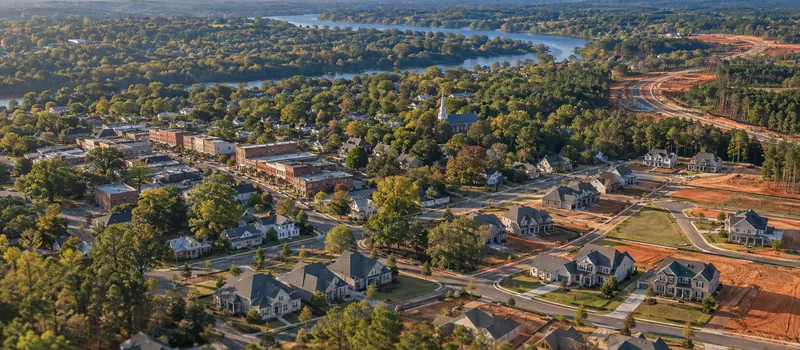 Aerial view of Fort Mill, SC