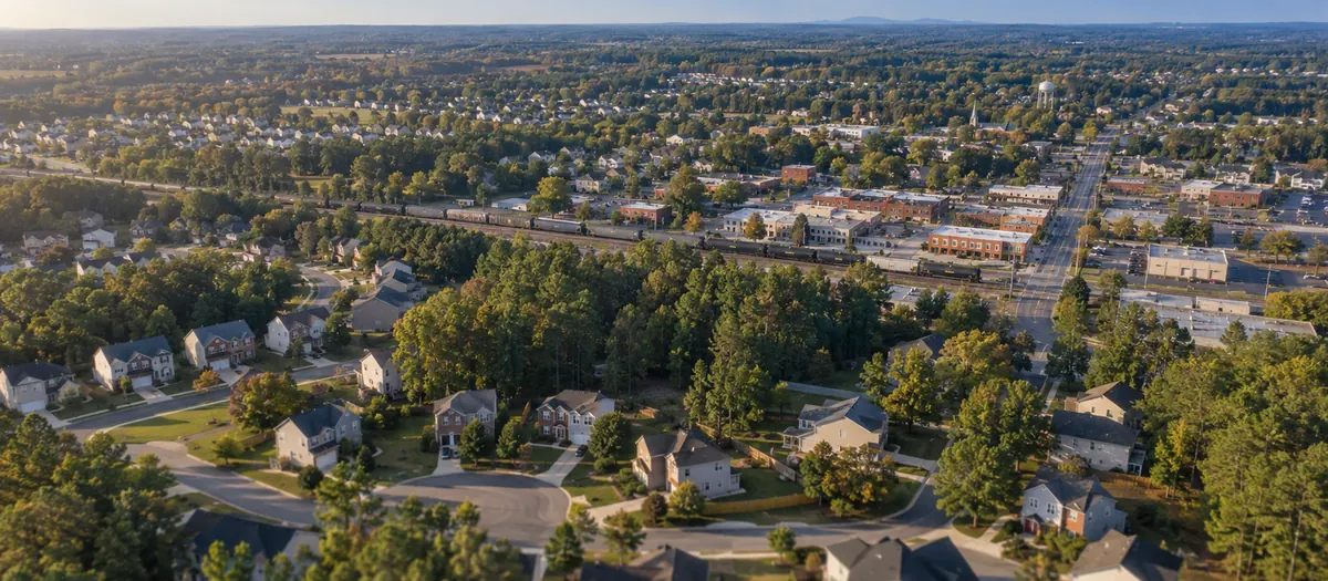 Aerial view of Indian Trail, NC