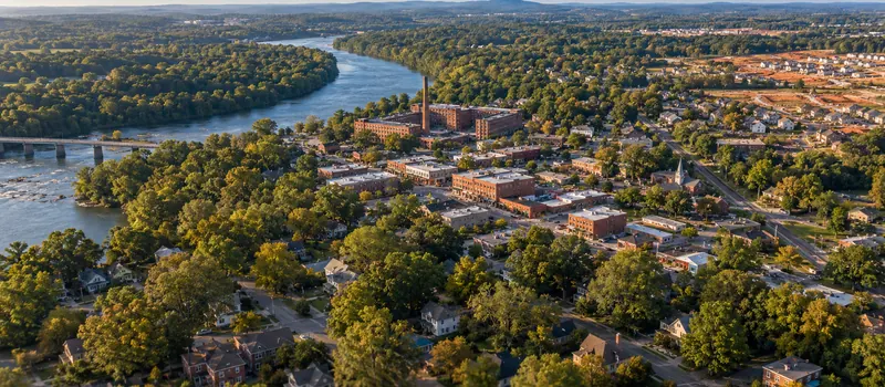 Aerial view of Rock Hill, SC