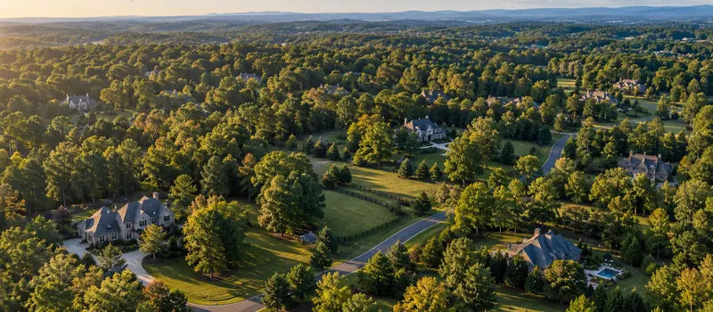 Aerial view of Weddington, NC